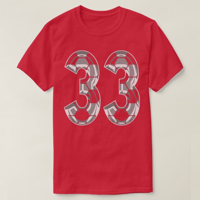 Fanático del jugador número 33 de Jersey 33 (Diseño del anverso)