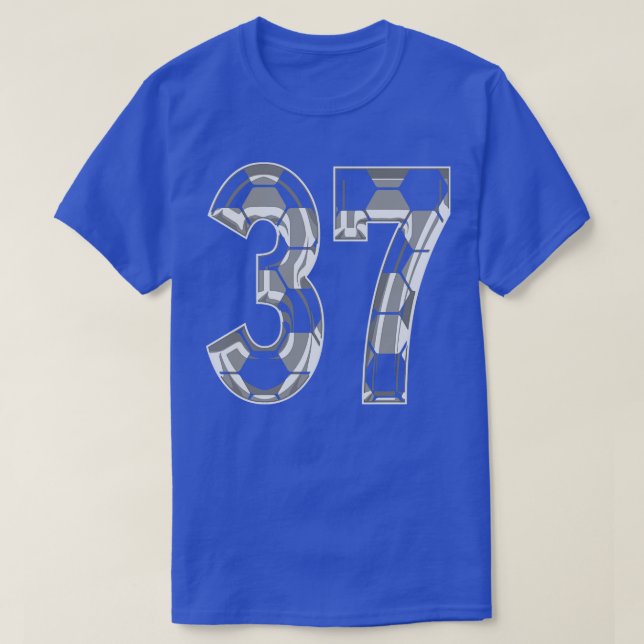 Fanático número 37 Jersey 37 Mom Player (Diseño del anverso)