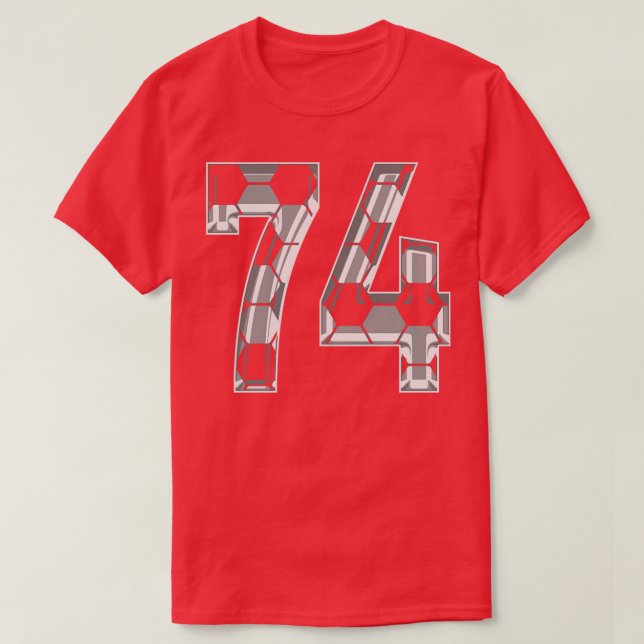 Fanático número 74 Jersey 74 Mom Player (Diseño del anverso)