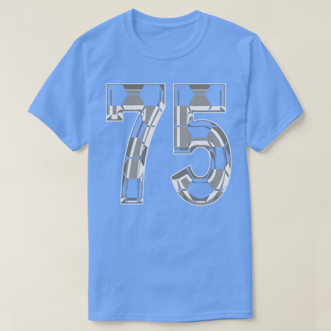 Fanático número 75 Jersey 75 Mom Player (Diseño del anverso)