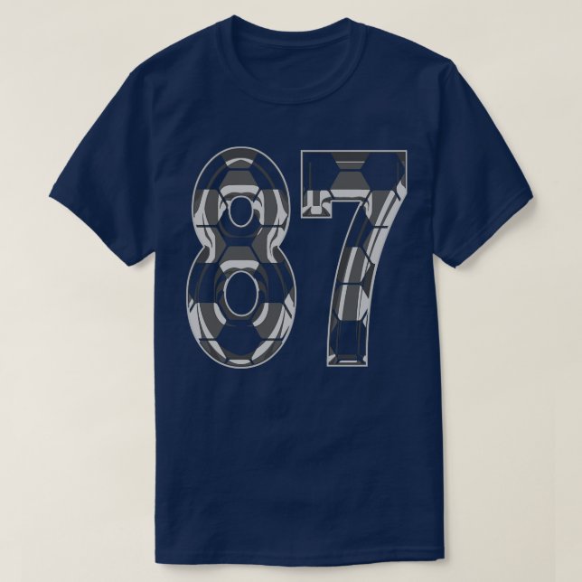 Fanático número 87 Jersey 87 Mom Player (Diseño del anverso)