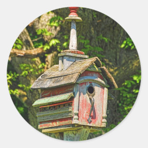 Fancy Birdhouse Pegatina