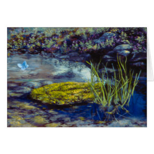 Fancy Butterfly Pond Oil Print Photo diseñado