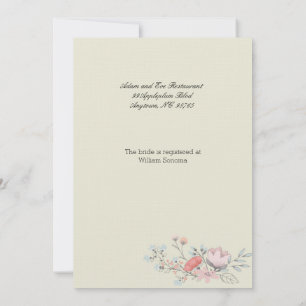 Fancy Frame 5x7 Bridal Shower Invitación