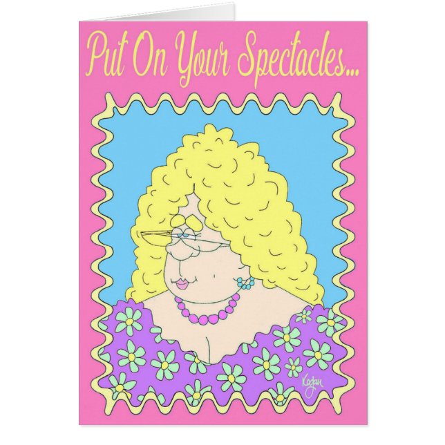FANCY LADY, tarjeta del día de la madre (Frente)