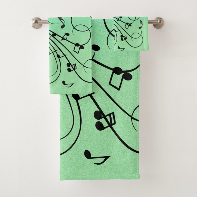 Fancy Notes Green Music Design (In situ)