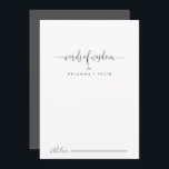 Fancy Script Boda Palabras de la Tarjeta de Consej<br><div class="desc">Esta sofisticada escritura boda de palabras de sabiduría de consejo es perfecta para un boda moderno. El diseño, sencillo y elegante, presenta una tipografía de escritura clásica y elegante en negro y gris. Estas tarjetas son perfectas para un boda, una ducha de novia, una ducha de bebé, una fiesta de...</div>