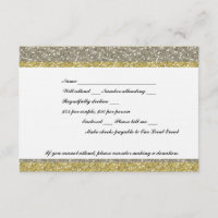 Fancy Silver Gold Purpurina Look Event RSVP
