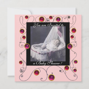 FANCY SWIRLS FESTA DE BABY MONOGRAMA, plantilla de