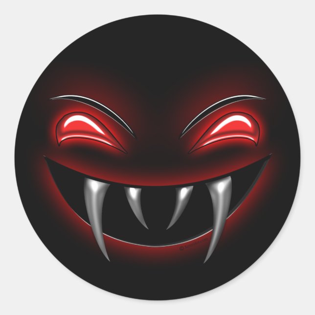 Fang Face Pegatinas (Anverso)