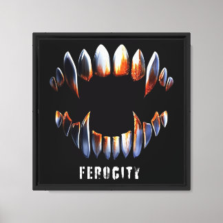 Fangs de Vampiro de la ferocidad Grunge Arte Gótic