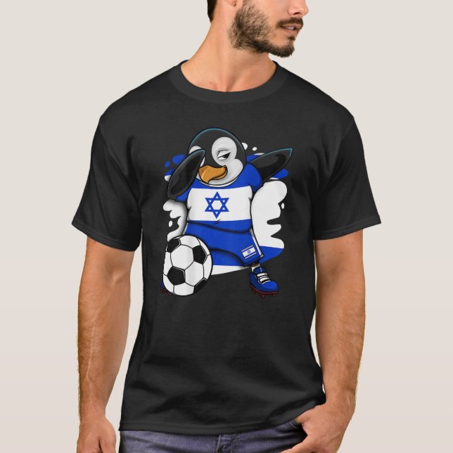 Fans de Fútbol de Jersey de Dabbing Penguin Israel (Anverso)