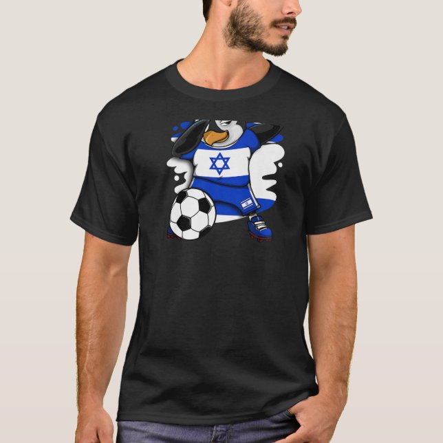 Fans de Fútbol de Jersey de Dabbing Penguin Israel (Anverso)
