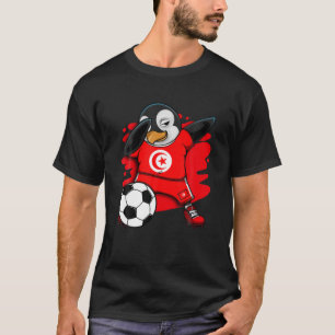 Fans de fútbol de Jersey de Dabbing Penguin Tunisi
