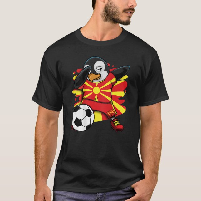 Fans de Jersey del Penguin Macedonia Dabbing (Anverso)