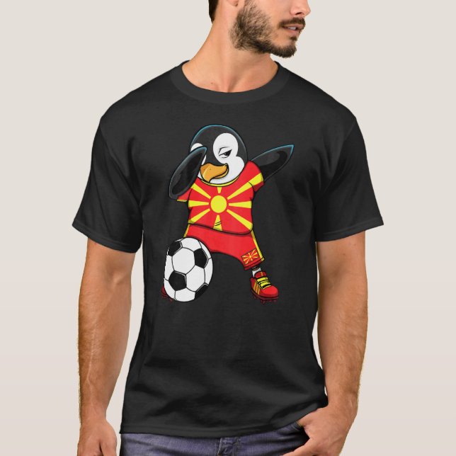 Fans de Jersey del Penguin Macedonia Dabbing (Anverso)