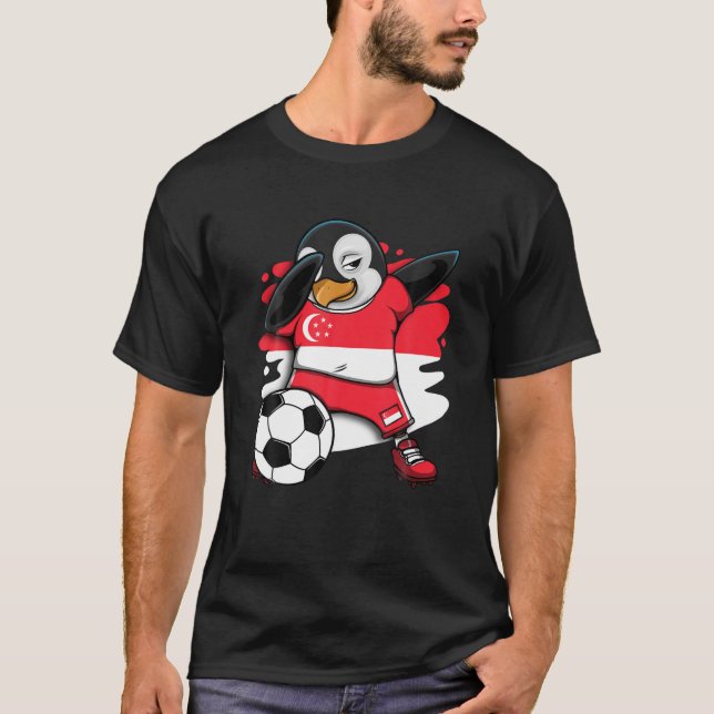 Fans de Jersey del Pingüino Dabbing (Anverso)