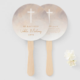 Fans de Mi Bautizo Recuerdo Abanicos de Mano