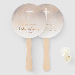 Fans de Mi Bautizo Recuerdo Abanicos de Mano