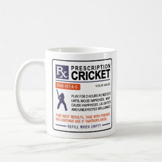 Fans del diseño de cricket con la receta de tazas