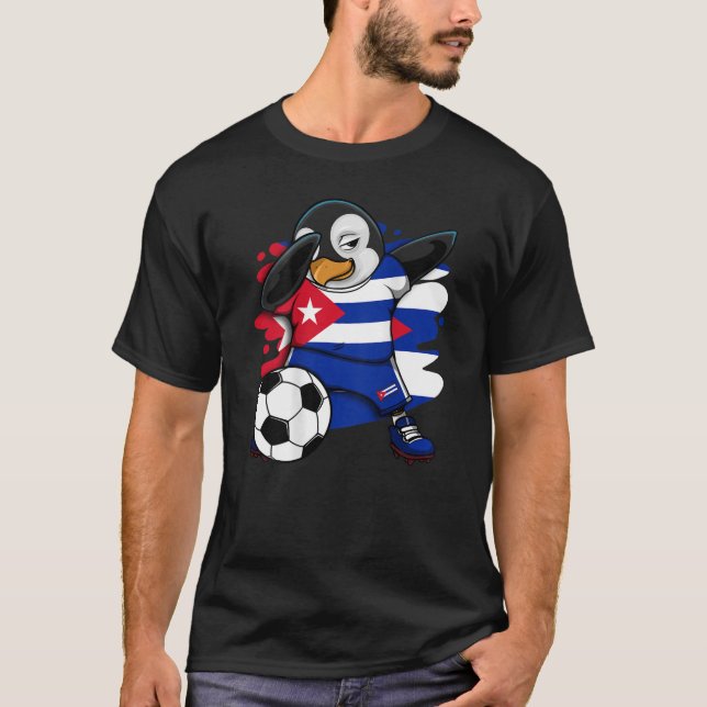 Fans del Fútbol de Jersey de Cuba del Pingüino Dab (Anverso)