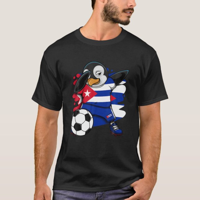 Fans del Fútbol de Jersey de Cuba del Pingüino Dab (Anverso)