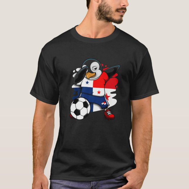 Fans del Fútbol de Jersey de Dabbing Penguin Panam (Anverso)