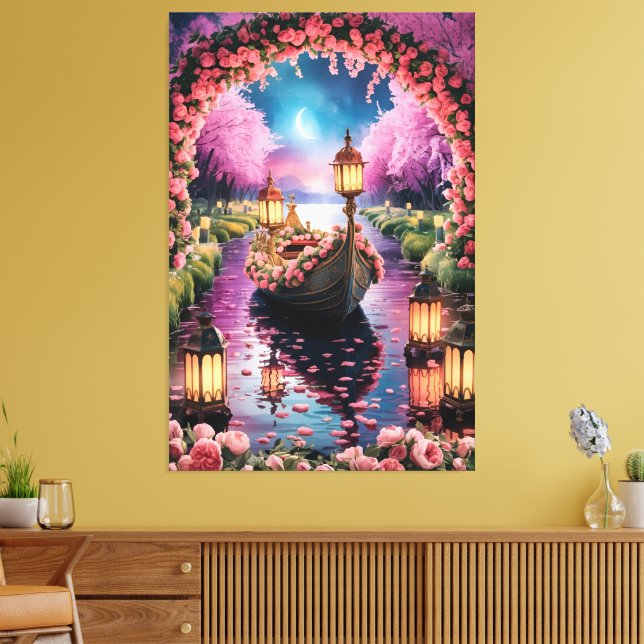 Fantasía acuarela Arte de Barco Ornato con Lintern (Insitu (Sala de estar))