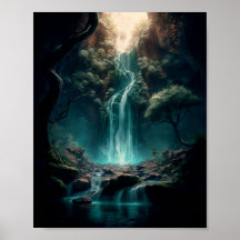 Fantasía Arte Forestal, Cascada Mística, Magia