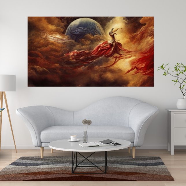 Fantasía arte moderno oro rojo top de las nubes (Subido por el creador)