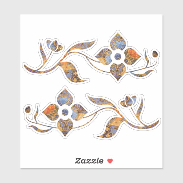 Fantasia Batik Flowers Pegatina (Hoja)