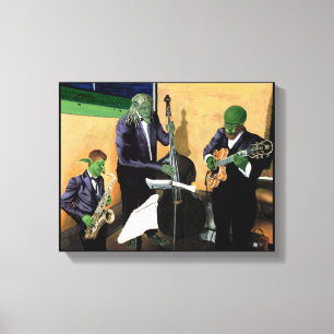 Fantasía Blues Músicos Música Arte Imprimir