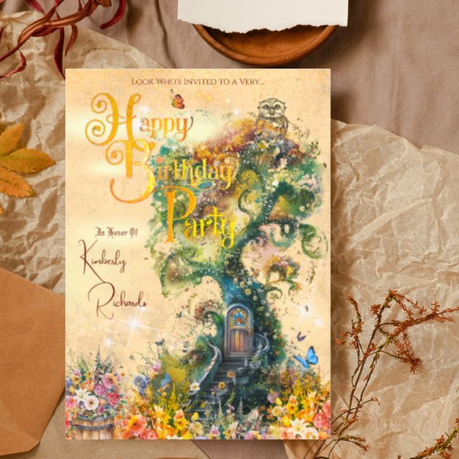 Fantasía caprichosa Invitación a la fiesta de cump (Subido por el creador)