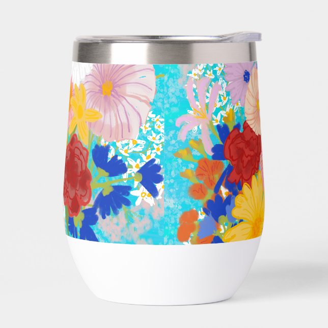Fantasía con aislamiento floral Tumbler (Izquierdo)