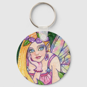 Fantasía de hadas de la flor del llavero de Ana