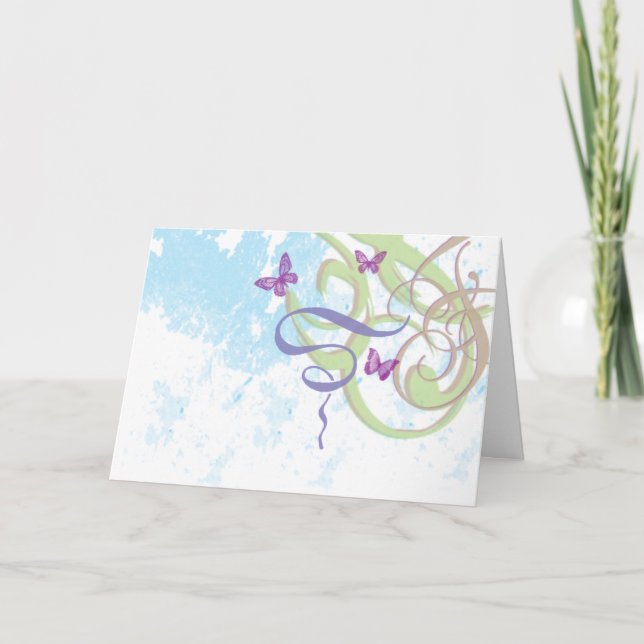 Fantasía de la primavera - tarjeta de nota del (Anverso)