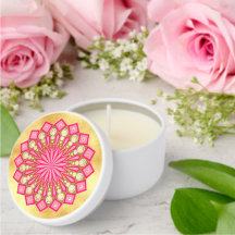 Fantasía de Mandala en Oro Rosa