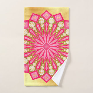 Fantasía de Mandala en Oro Rosa