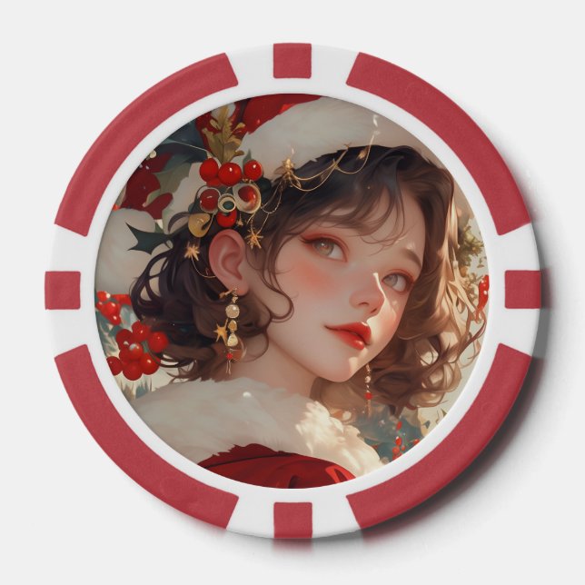 Fantasía de navidades : Chips románticos de póquer (Anverso)