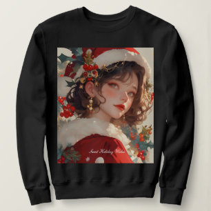 Fantasía de navidades: Mujer romántica sudadera bá