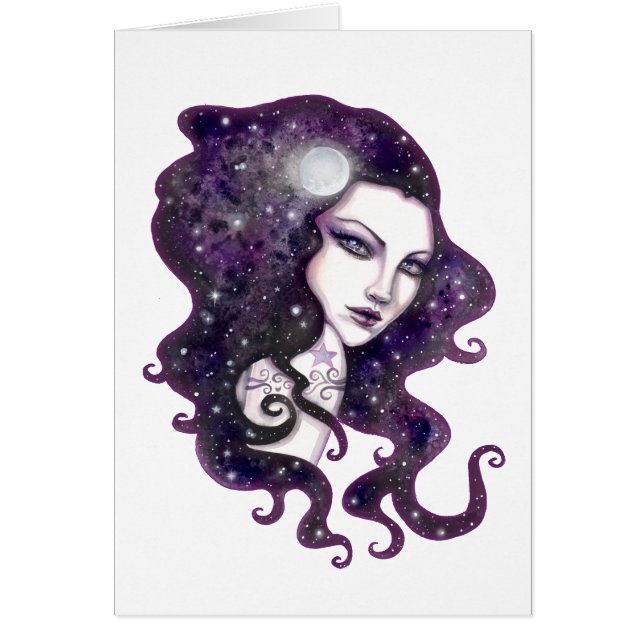 Fantasía de piel nocturna Obra de arte celeste (Frente)