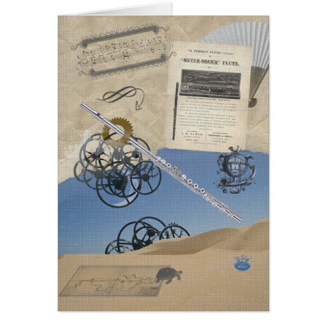 Fantasía de Steampunk de la flauta (Frente)