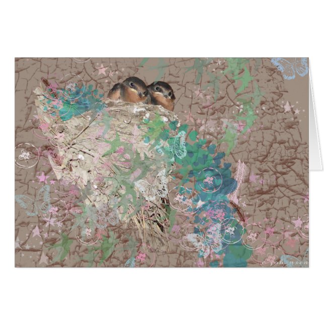 Fantasía del trago de granero - pájaros en una (Anverso (Horizontal))