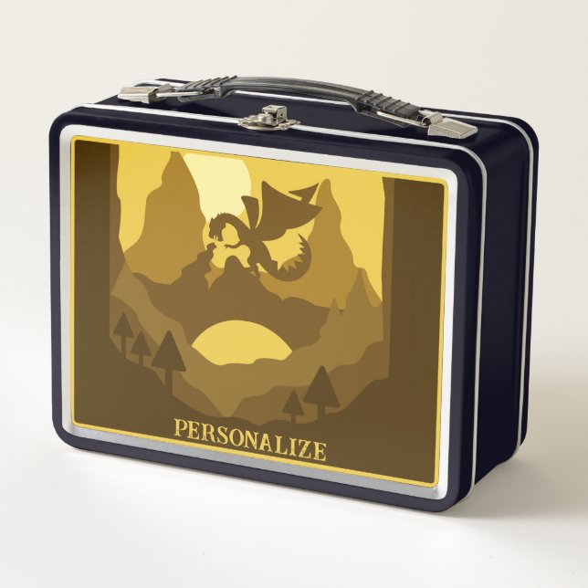 Fantasía Dragon Wings Mountain Personalizada (Anverso)