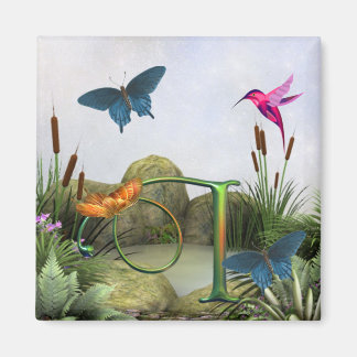 Fantasía en el imán de la mariposa monogramo I