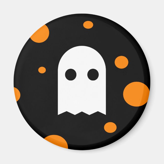 Fantasía en el imán frigorífico de Halloween (Frente)