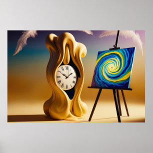 Fantasía en el tiempo dorado de ensueño arte paisa