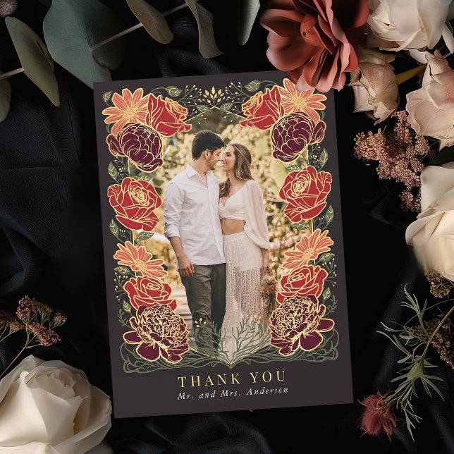 Fantasía Encantada Boda Jardín Gracias Tarjeta (Subido por el creador)