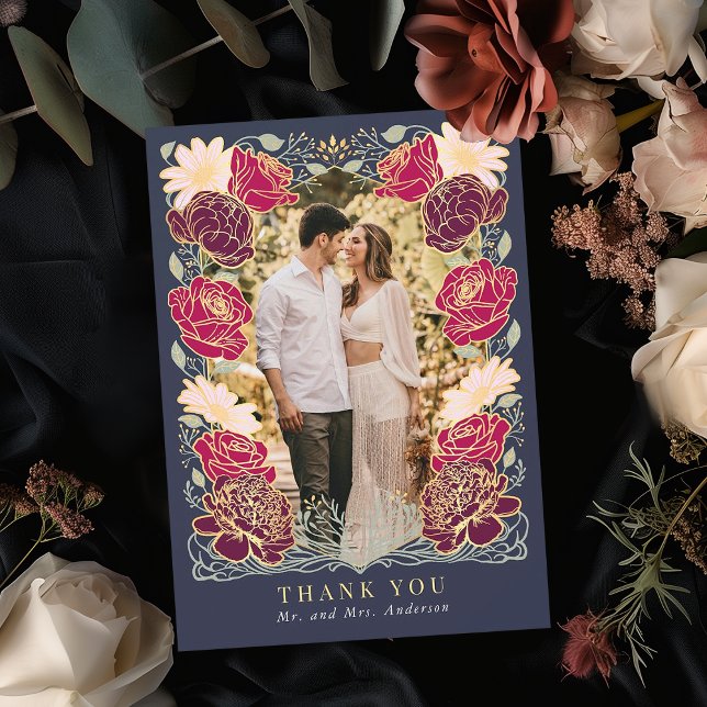 Fantasía Encantada Boda Jardín Gracias Tarjeta (Subido por el creador)