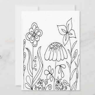 Fantasía Flor Jardín Colores Tarjeta